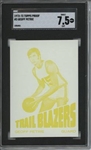 1972 Topps #3 Geoff Petrie 9 card progressive proof.